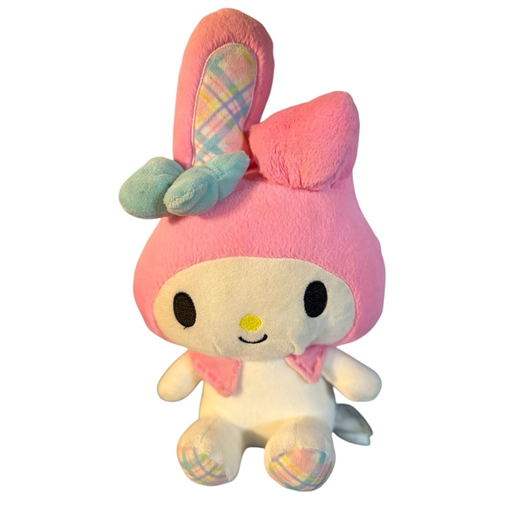 Sanrio Hello Kitty & Friends My Melody Easter Plush 11" Plaid Ears And Feet
